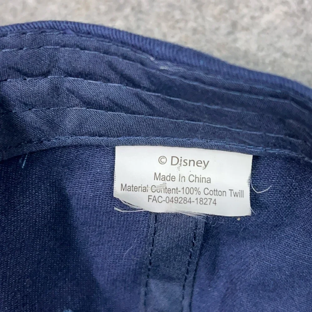 Disney Mens Hat Cap Strap Back Blue Beige Cruise‎ Lines Cap Vacation Beach Logo
